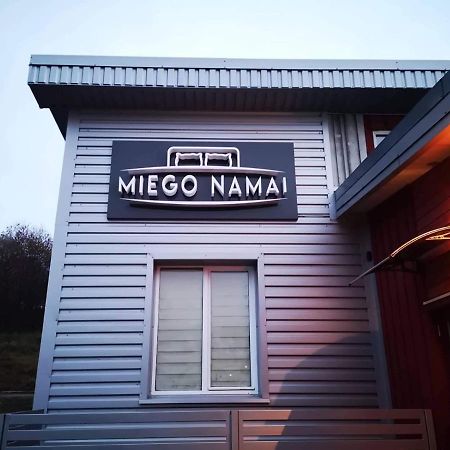 Miego Namai Vandrehjem Gargždai Eksteriør billede